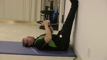 Hamstring Pails & Rails stretches - wall