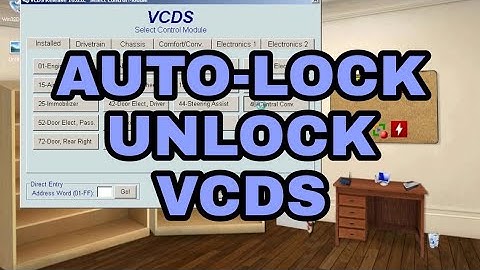 🚗 VAG - how to activate auto-lock and  auto-unlock with vcds - vw touran passat jetta
