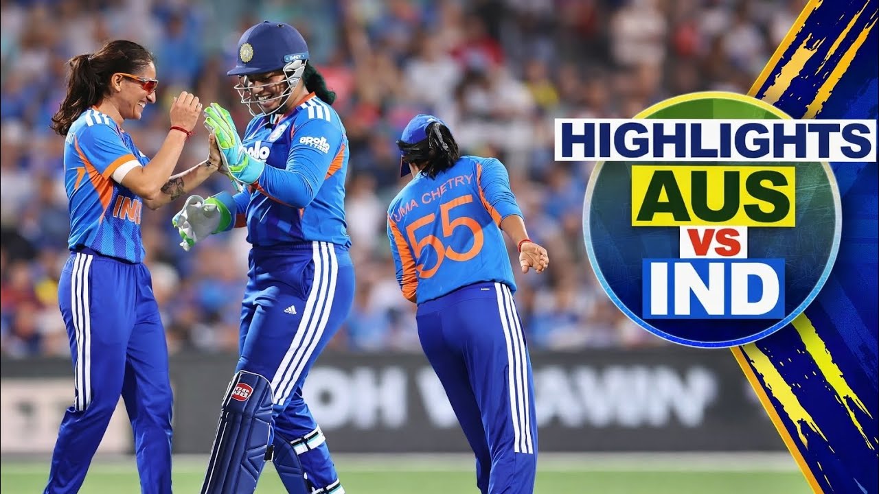 India vs Australia Women 3rd T20I Highlights | Last Over Thriller 😱