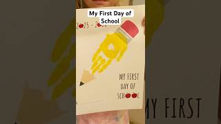 My First Day of School Craft! 🖐️🎨 Adorable Handprint Pencil Keepsake for 2025-2026!