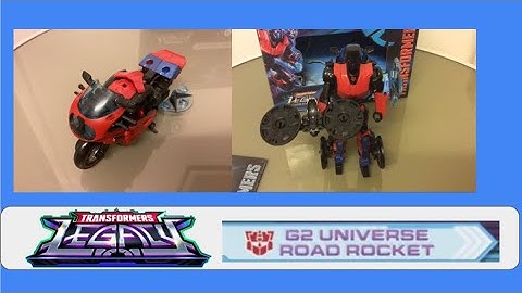 Transformers Legacy Velocitron G2 Universe Road Rocket (Pt 2 with Robot-Motorcycle Transformation)