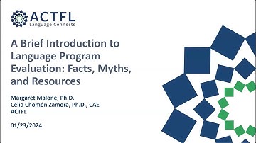 A Brief Introduction to Language Program Evaluation: Facts, Myths, and Resources