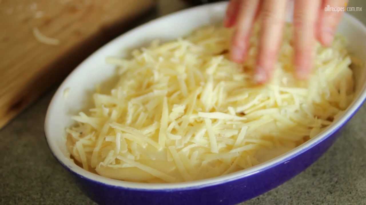 Papas gratinadas al horno - YouTube