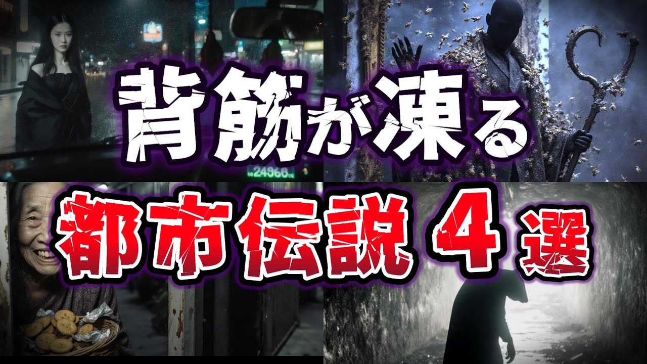 【ゆっくり解説】背筋が凍る!! 世界で実際に目撃された 恐怖の都市伝説４選