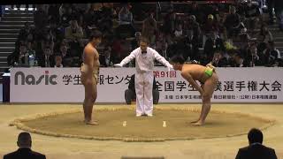 20131103 インカレ相撲 Bクラス団体二回戦 4 法政ー慶應