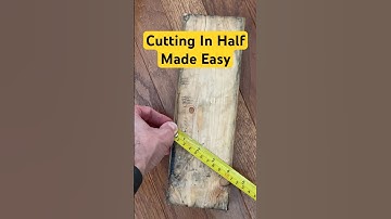 Technique To Cut In Half #wood #carpentry #tapemeasure