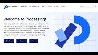 1.2 Processing - Downloading and First Sketch