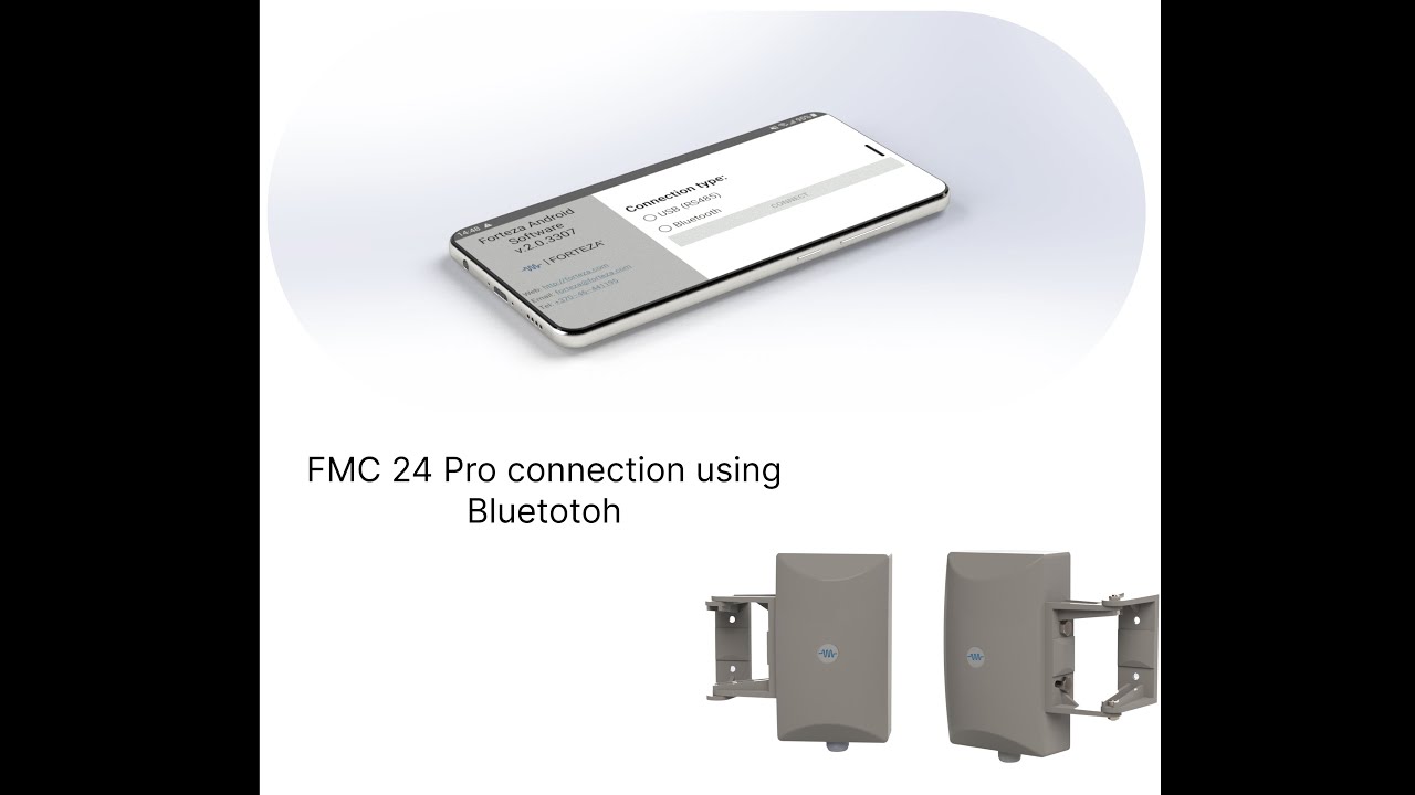 FMC 24 Pro connection for set up ( Bluetooth) | FMC 24 Pro prisijungimas (naudojant Bluetooth)