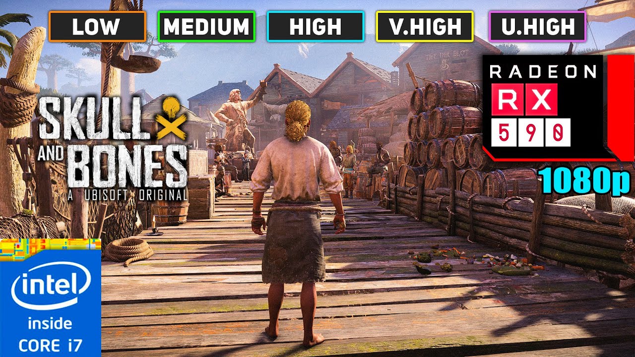Skull and Bones | RX 590 8GB + i7-4790 | 16GB RAM | All Settings Test | 1080p