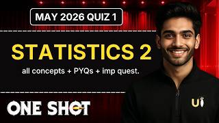 STATISTICS 2 in ONE SHOT | All Concepts & PYQs Covered | Quiz 1 May 2026 | IIT MADRAS BS