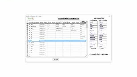 How to set classes name and section School Management Software