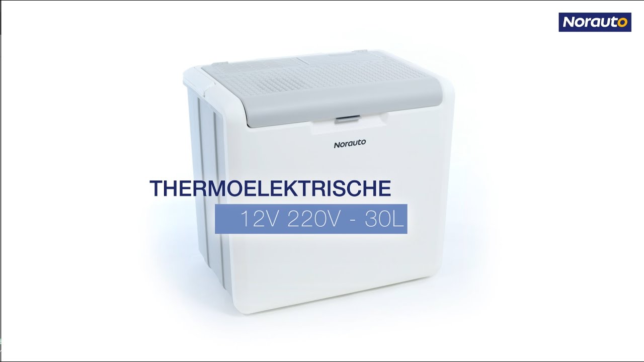 Kompressor-Kühlbox von Norauto, rollbar, 12/ 24 V Anschluss, 30 l Volumen,  weiß, 1 Stück - ATU