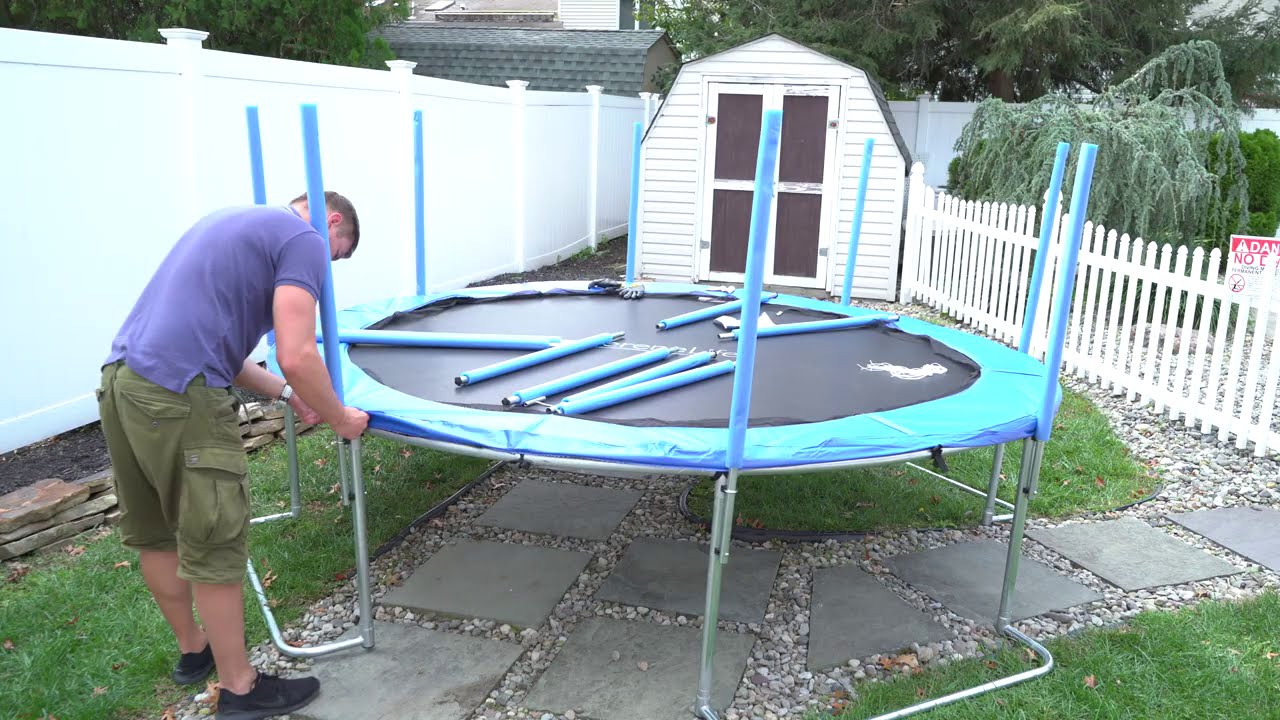 Trampoline SereneLife 4K unboxing and set up YouTube