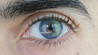 : Just4kira Glitter Blue C'odigo de descuento: moriseft @just4kira #contactlenses #makeup #foryou