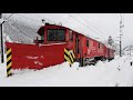 ÖBB Schneepflug❄in Braz an Arlbergbahn zw. Bludenz & Innsbruck mit ÖBB 2016 Hercules im Einsatz