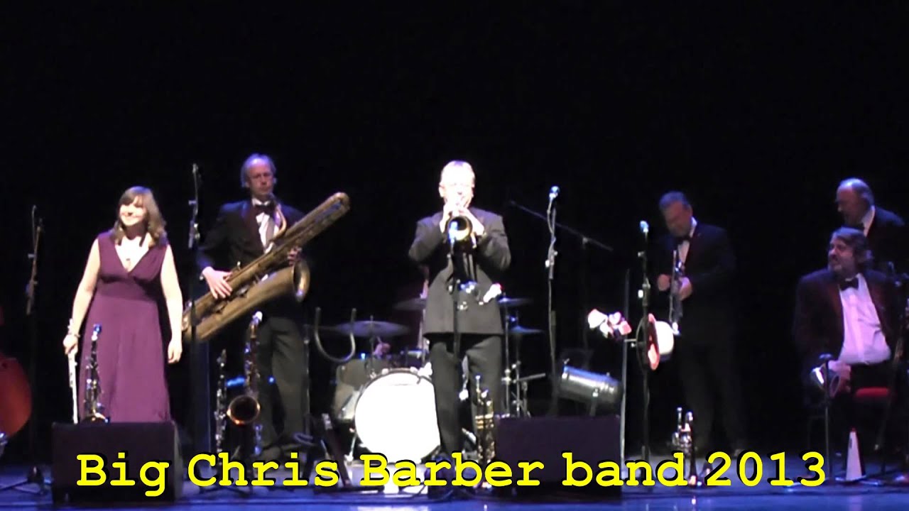 Big Chris Barber band 2013 With bass-saxophone, flugelhorn and flute! - C Jam Blues