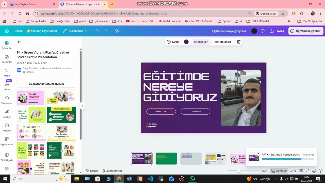 Canva, gamma.app ve powerpointten slayt hazırlama