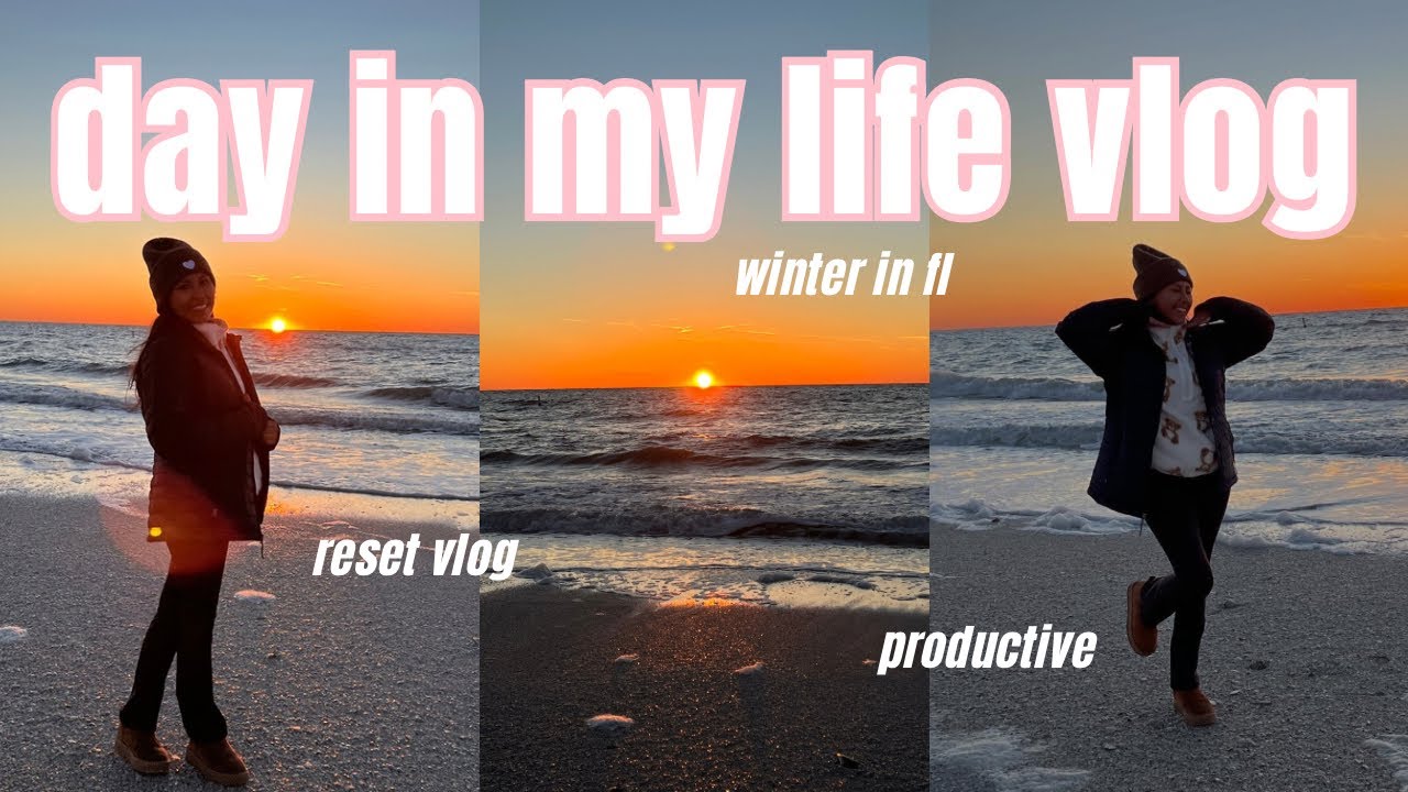 DIML vlog!✨ | dunkin, productive, beach sunset