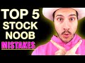 Top 5 Stock Market Beginner Mistakes to AVOID