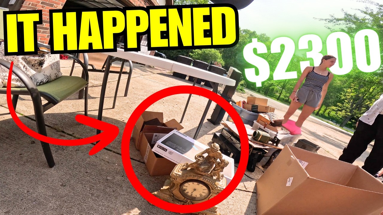 I FINALLY FOUND ONE! INSANE GARAGE SALE FINDS - YouTube