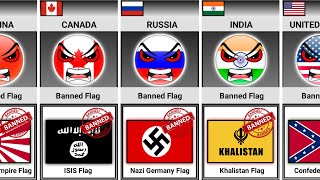 Banned Flag From Different Countries [Countryballs]
