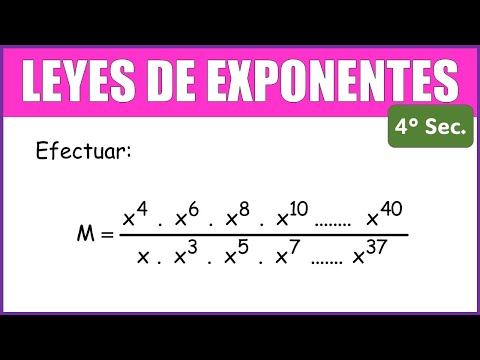 LEYES DE EXPONENTES