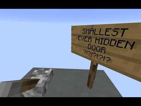 Minecraft| Smallest Hidden Input And Door!
