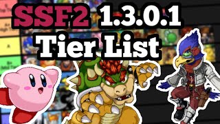 My SSF2 1.3.0.1 Tier List