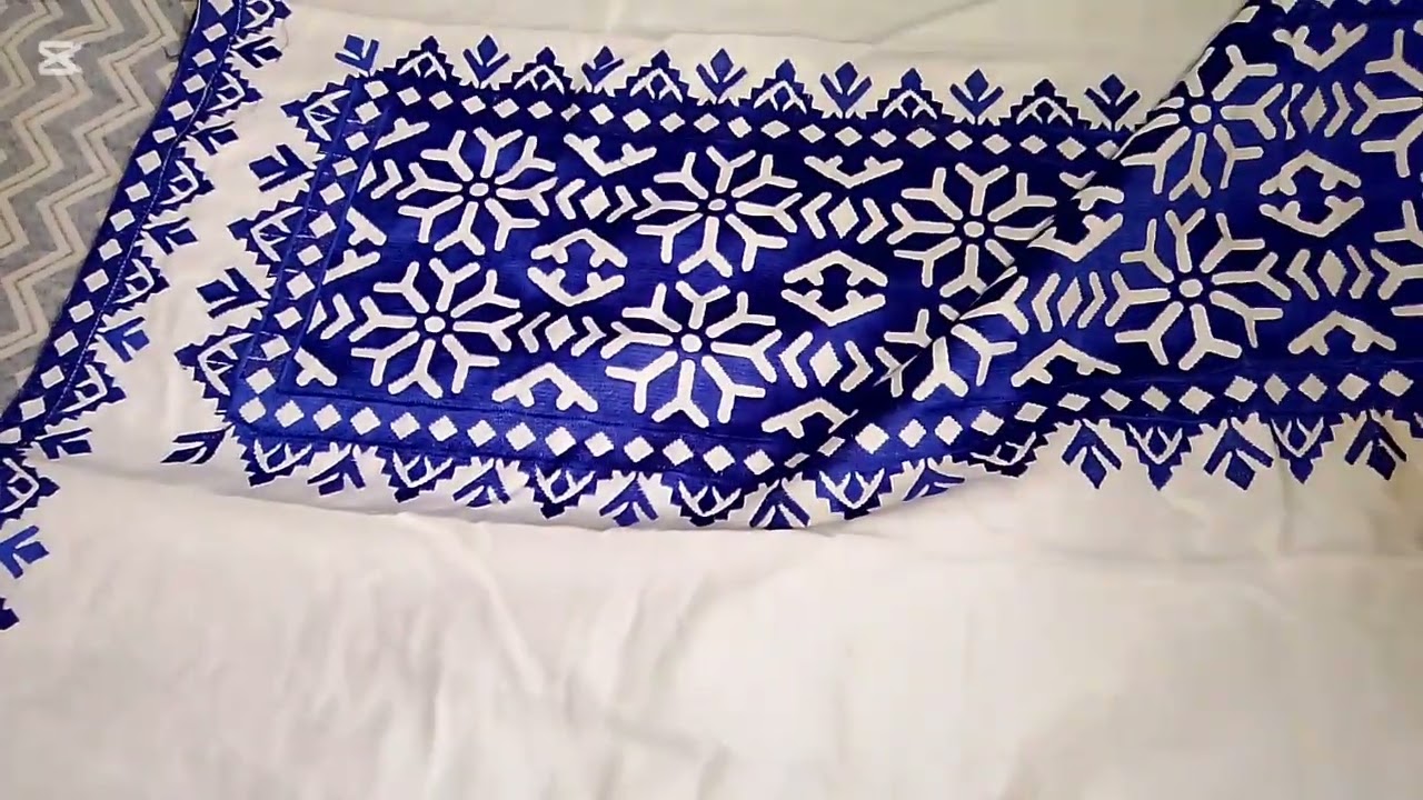 Blue and white classic suit silai centre 786 