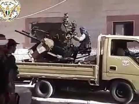 كتيبة فسطاط المسلمين التابعة للواء درع الغوطة الفرقة الاولى مشاة ضرب حاجز الشيعة على طريق مطار دمشق