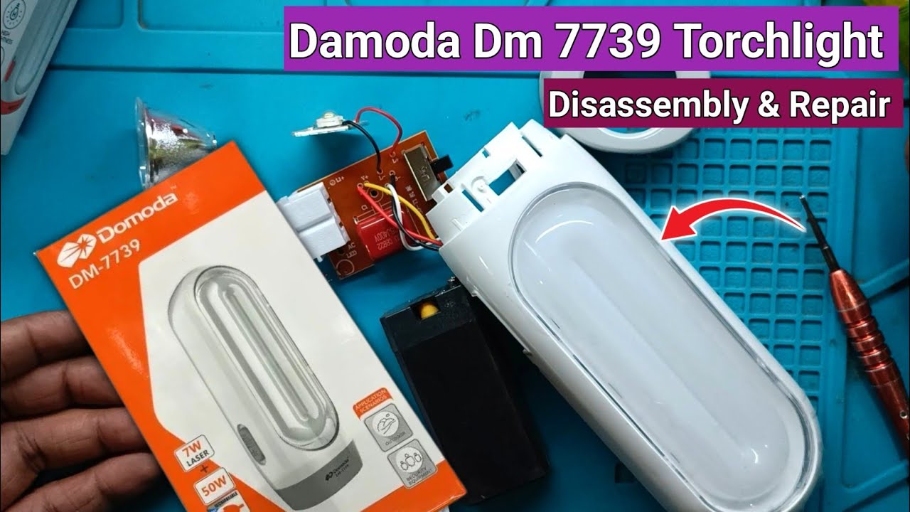 Damoda Dm 7739 Domoda Torch Light Repair & Disassembly 