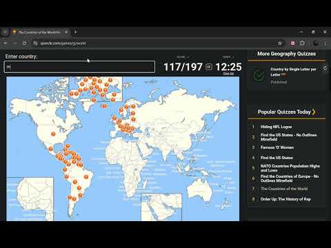 Typing EVERY Country
