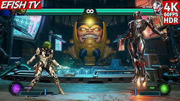 Gamora & Black Widow vs Ultron & Chun-Li (Hardest AI) - Marvel vs Capcom: Infinite | 4K 60FPS HDR