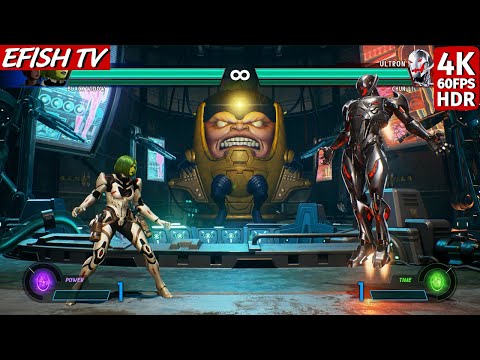 Gamora & Black Widow vs Ultron & Chun-Li (Hardest AI) - Marvel vs Capcom: Infinite | 4K 60FPS HDR