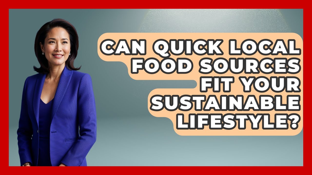 Can Quick Local Food Sources Fit Your Sustainable Lifestyle? - Long Life Blueprint