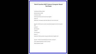 North Carolina Hiset Science Computer Based Test Exam 636X882