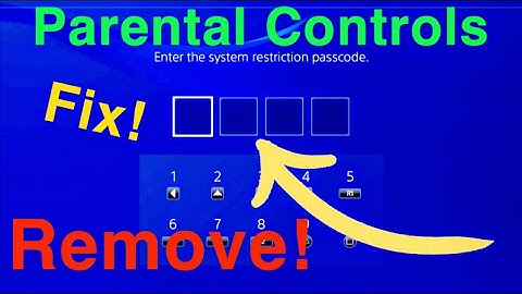 PS4 How to Find the Passcode and REMOVE Parental Controls / Family management!