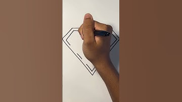 How to Draw the SUPERMAN Logo#shorts