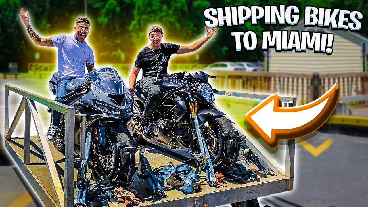 SHIPPING OUR BIKES TO MIAMI ON A TRAIN ! *MIAMI BIKE LIFE* BRAAP