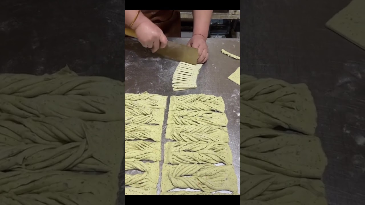 The process of making fried pastries