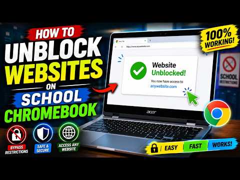 How to Unblock Websites on School Chromebook (Fast & Easy)