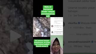 VIRAL !!! MATA AIR KELUAR DARI SELA-SELA TANAH PERSEMAYAMAN ERIL RIDWAN KAMIL !!!