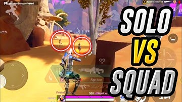 Solo Vs Squad 4000 Damage😱 | Apex Mobile Tpp Gameplay