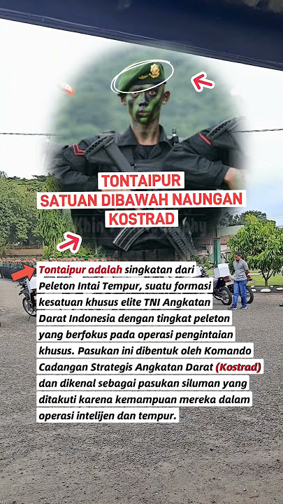 Pasuka  Tontaipur pasukan elit Kostrad #shortsfeed #tontaipur #kostrad #tni #fyp #videofyp #tentara