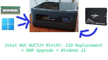 Mini PC Intel NUC NUC7JY with SSD Replacement, RAM Upgrade + Windows 11