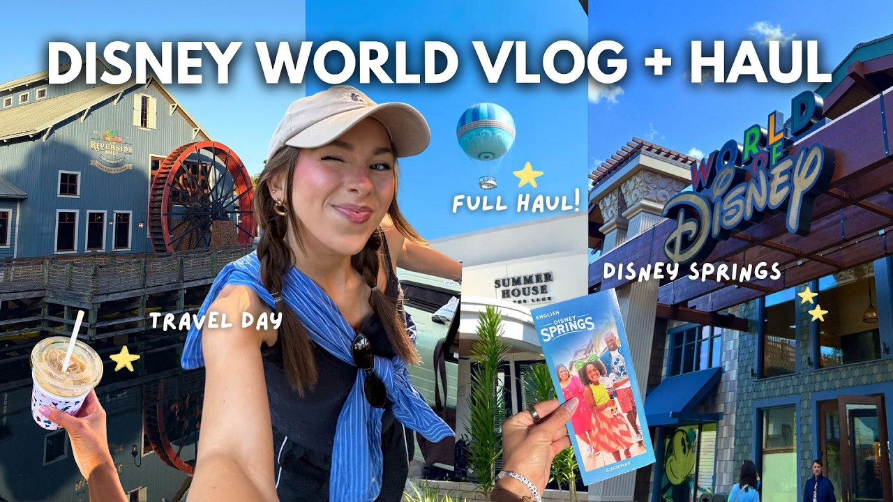 DISNEY WORLD VLOG & HAUL!✨ Everything I Bought, Solo Trip, Disney Springs & Little Words Project