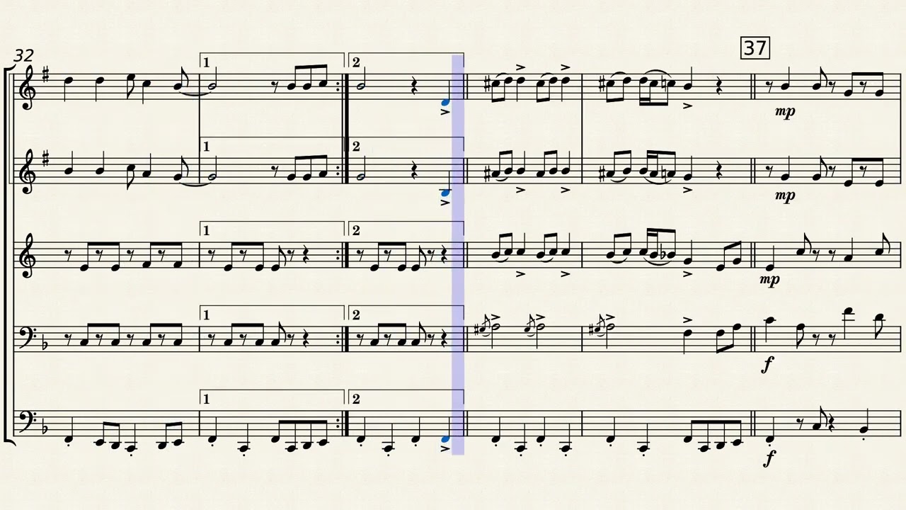 Una Paloma Blanca brass quintet