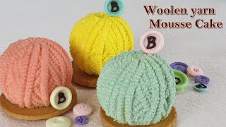 Yarn Cake Making /how to make a woolen yarn ball mousse cake/recipe