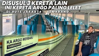 DISUSUL 3 KALI KERETA ARGO MACAM APA INI⁉️Naik KA Argo Merbabu Tambahan Jakarta - Semarang