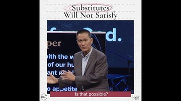 Substitutes Will Not Satisfy - Peter Tanchi - Legit Snippets